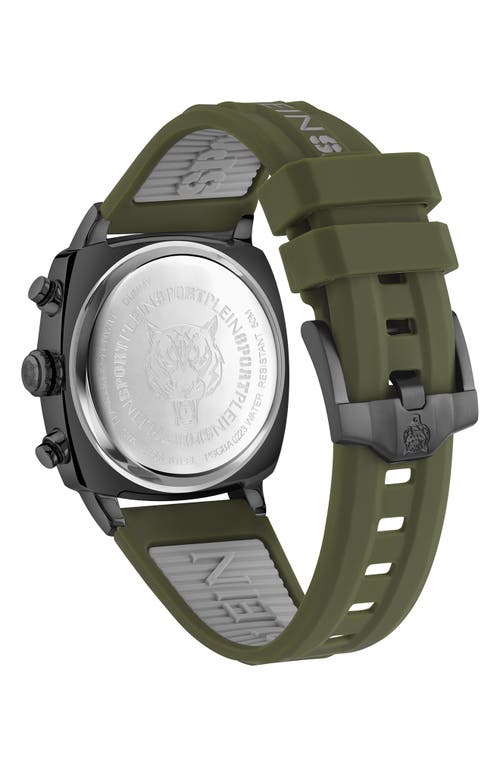 Philipp Plein Sport Wildcat Silicone Strap Watch, 40mm In Green