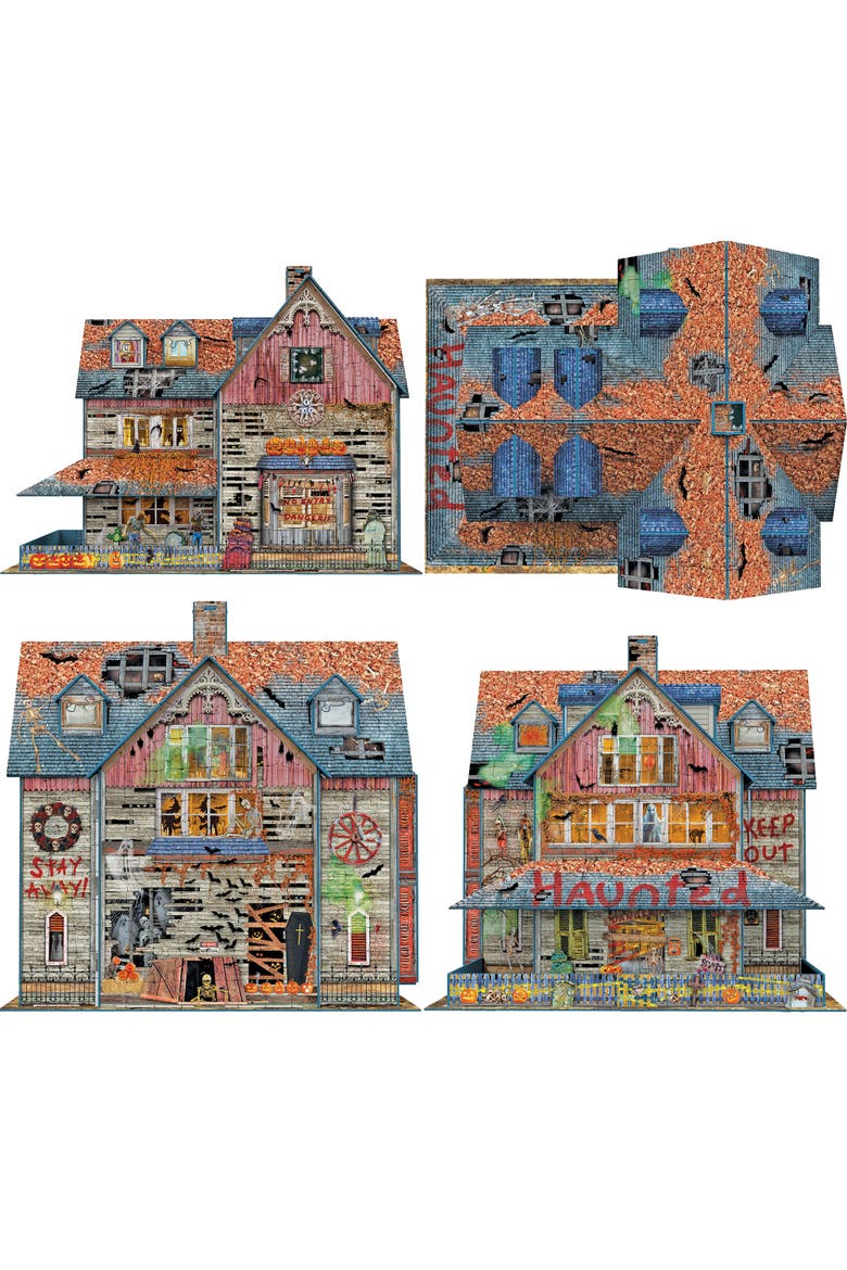 Haunted House 3D Puzzle 1100 Pieces, Alternate, color, Multicolored