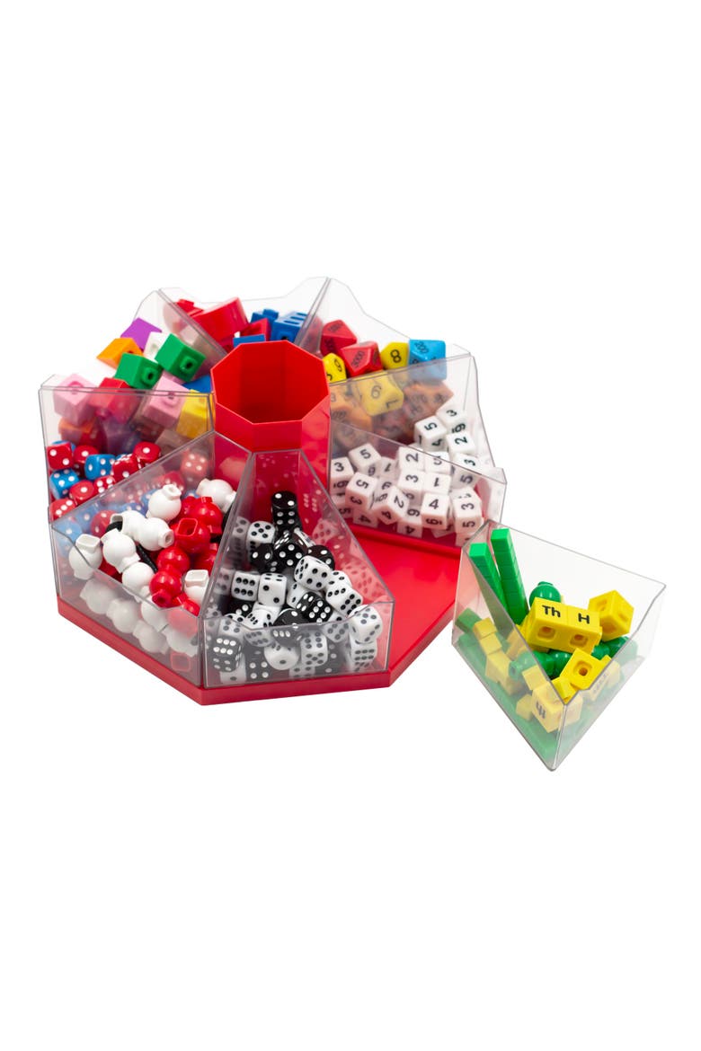 Classroom Caddie Red 360° Spinning Organizer, 8 Trays, Alternate, color, Multicolored