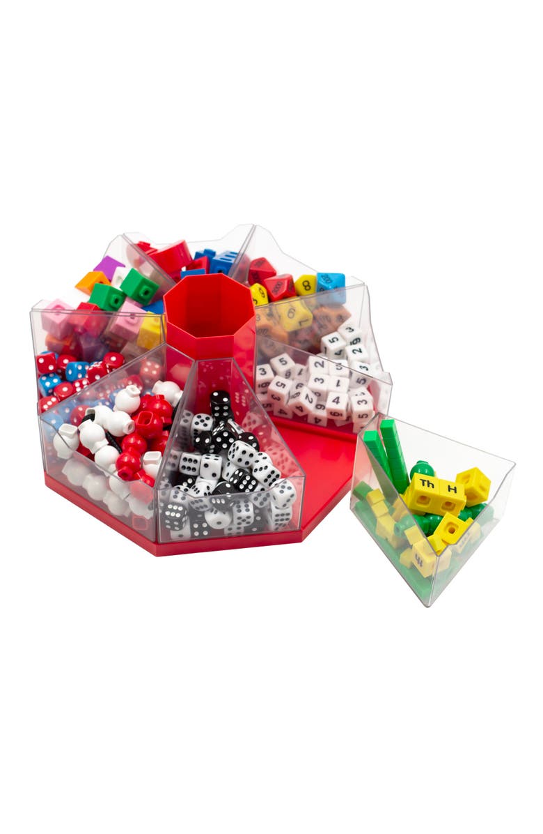 Junior Learning Classroom Caddie Red 360° Spinning Organizer, 8 Trays, Alternate, color, Multicolored