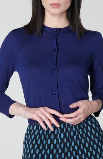 Lk Bennett Ella Cardigan In Blue