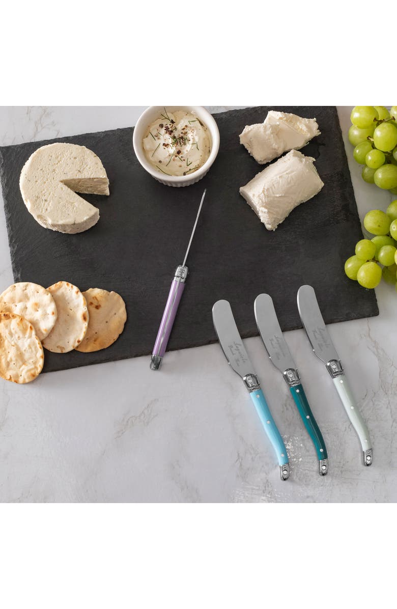 FRENCH HOME 8-Piece Spreader Knife Set, Alternate, color, Plum Rose