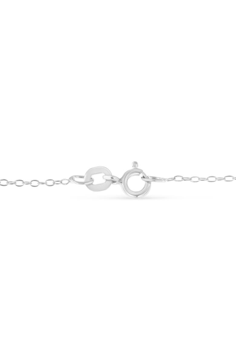 Haus of Brilliance Silver Diamond Station Necklace, Alternate, color, White