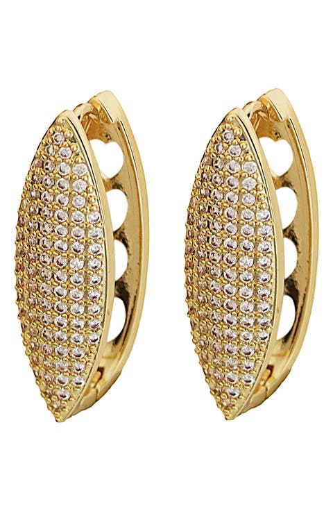 Pavé Hoop Earrings