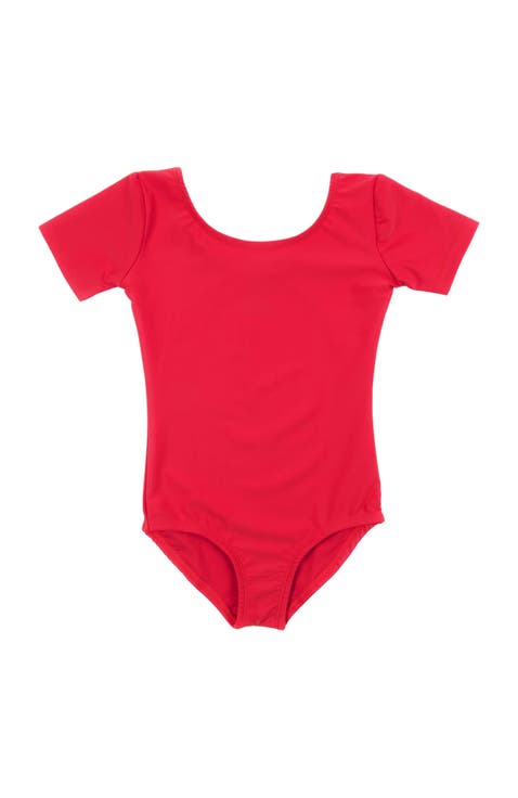 Girls Short Sleeve Leotard