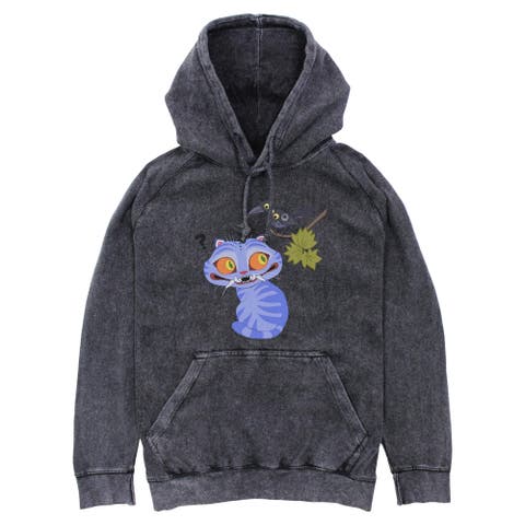 Mens KPop Demon Hunters Derpy And Magpie Lightweight Hoodie