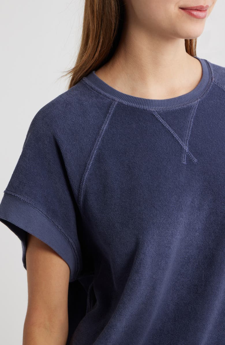 THE GREAT. Micro Terry Sweatshirt, Alternate, color,