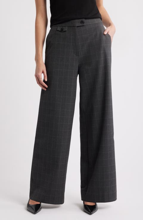 Women's Grey Wide-Leg Pants | Nordstrom