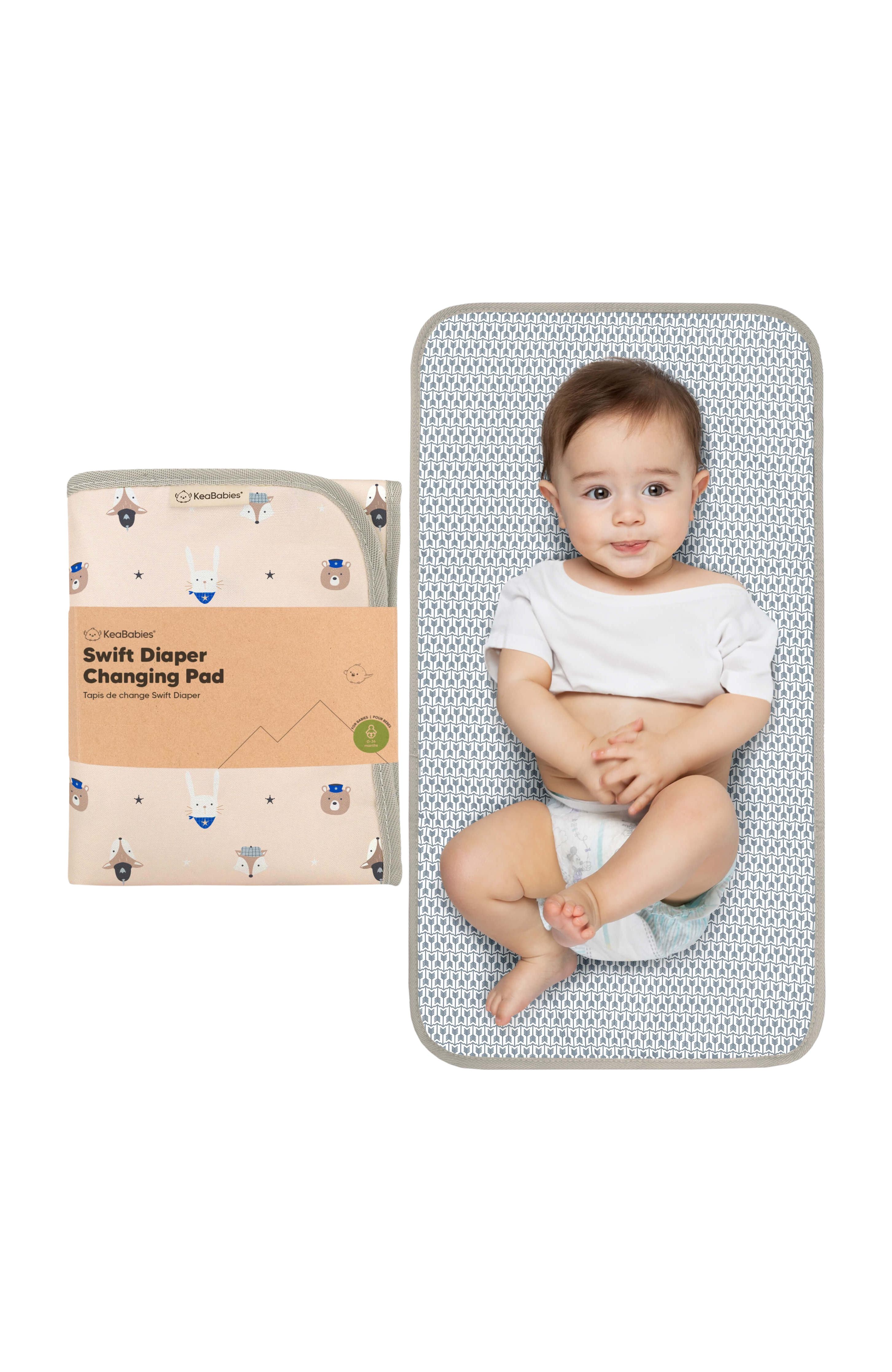KeaBabies Swift Diaper Changing Pad in Wild Patrol 