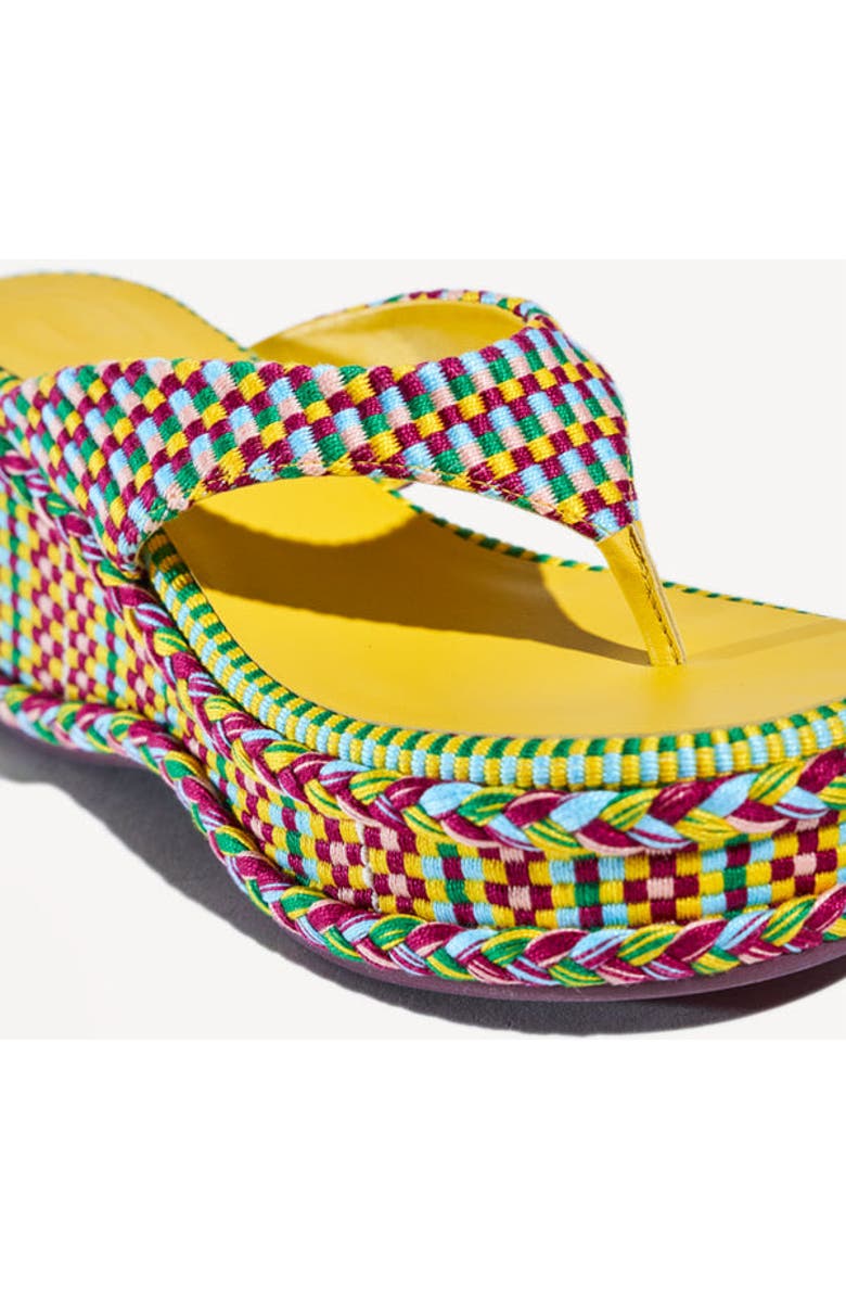 Amambaih Ramona Wedge Sandals, Alternate, color, Caribe