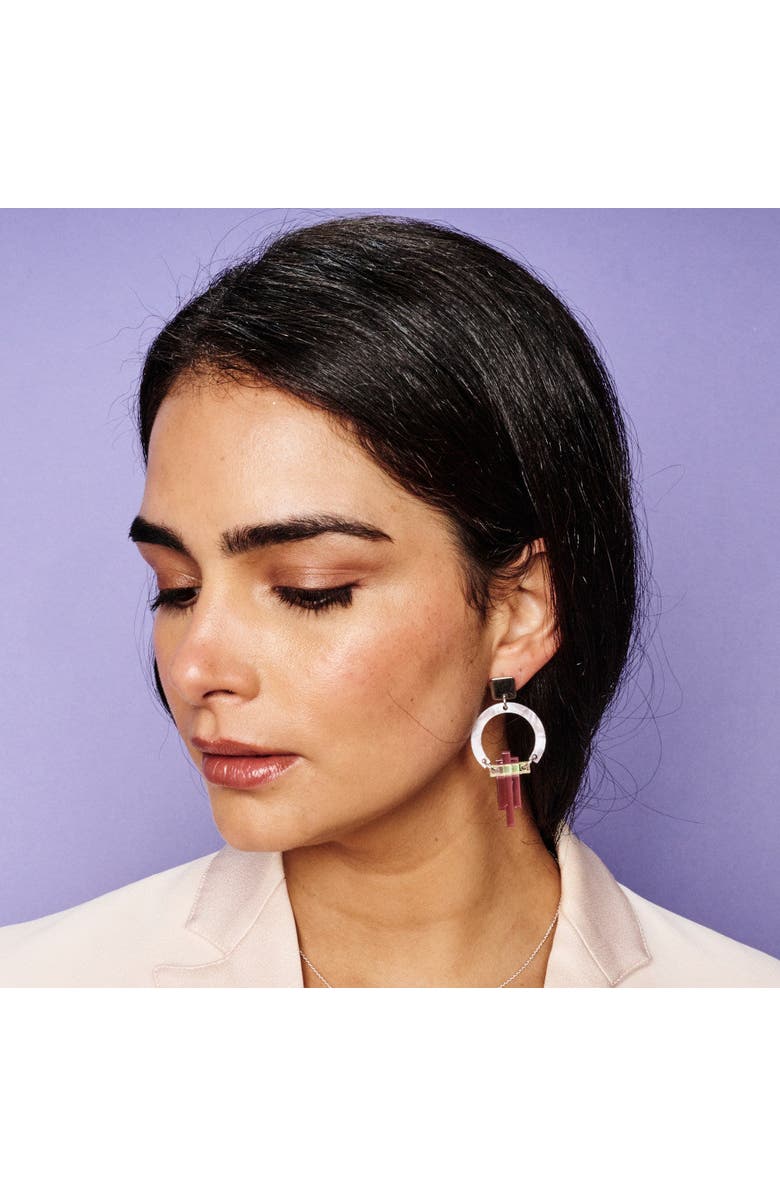 Toolally Petite Art Deco Chandeliers  - Mauve Pearl & Heather, Alternate, color, Mauve Pearl & Heather