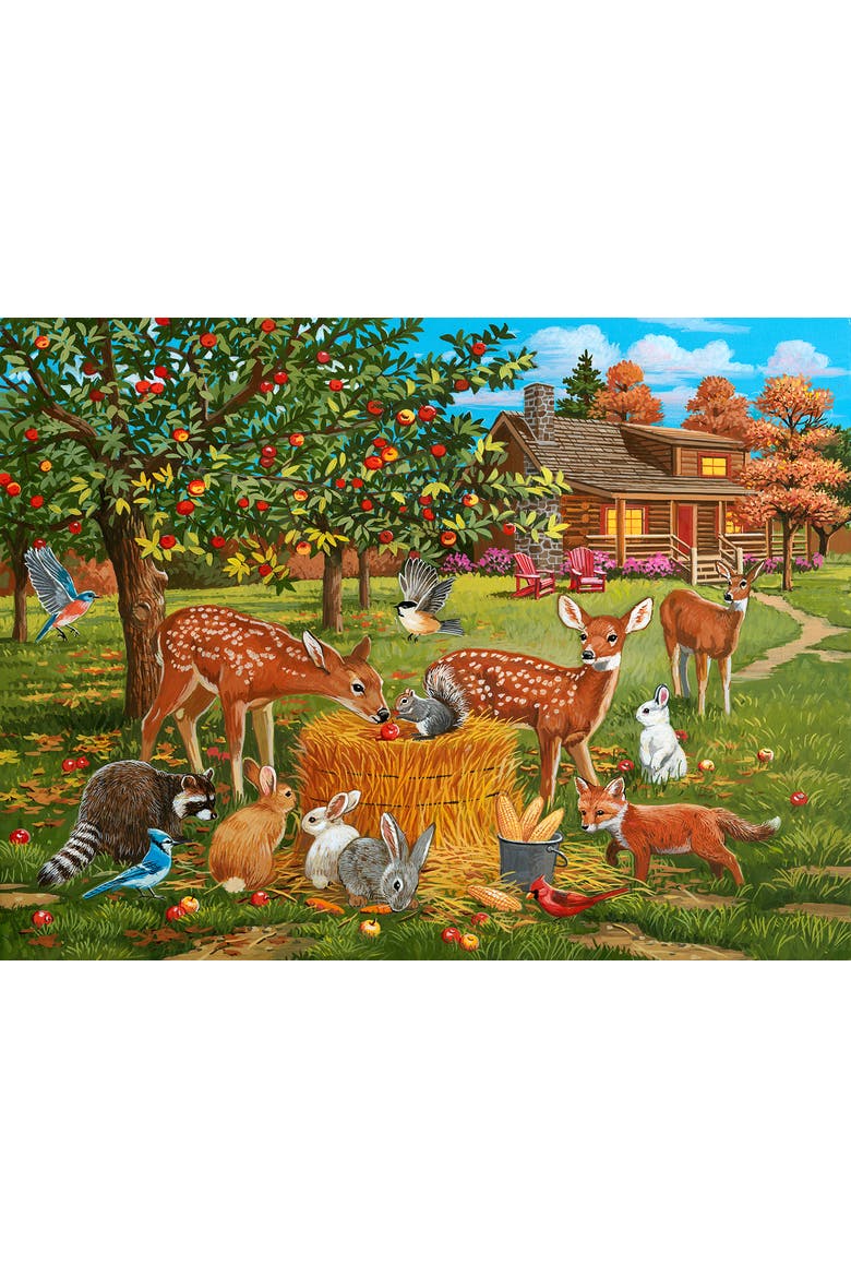 Gathering under the AppleTree 500 piece Jigsaw Puzzle for Adults, Alternate, color, Multicolor