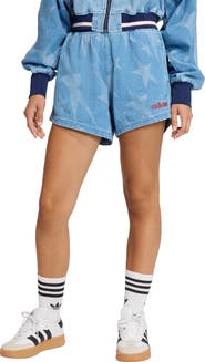 adidas Originals The Denim Star Graphic Cotton Varsity Shorts