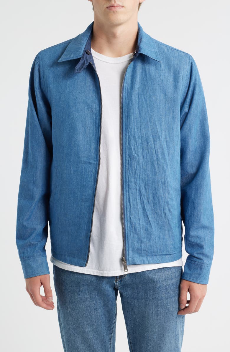 Schott NYC Reversible 'Mac' Jacket, Alternate, color, Blue
