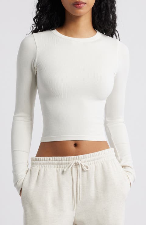 Softie Seamless Long Sleeve Crop T-Shirt