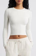 Florence by Mills Softie Seamless Long Sleeve Crop T-Shirt