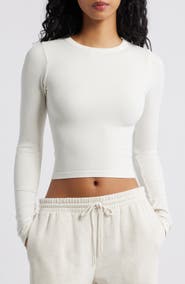 Florence by Mills Softie Seamless Long Sleeve Crop T-Shirt