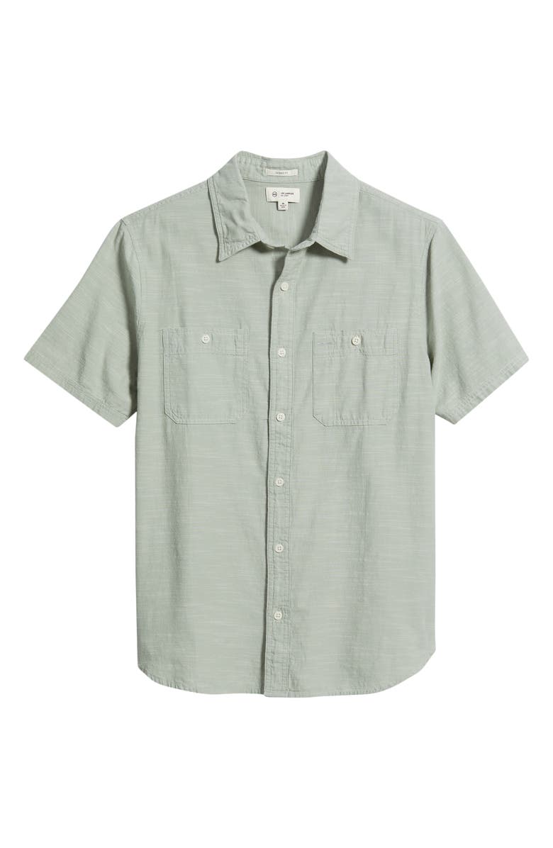 AG Mason Classic Fit Short Sleeve Button-Up Work Shirt, Alternate, color, Faded Moss