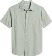 AG Mason Classic Fit Short Sleeve Button-Up Work Shirt