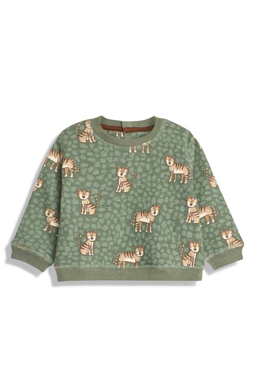 Jojo Maman Bébé Jojo Maman Bebe Tiger Sweatshirt & Cargo Leggings Set In Khaki