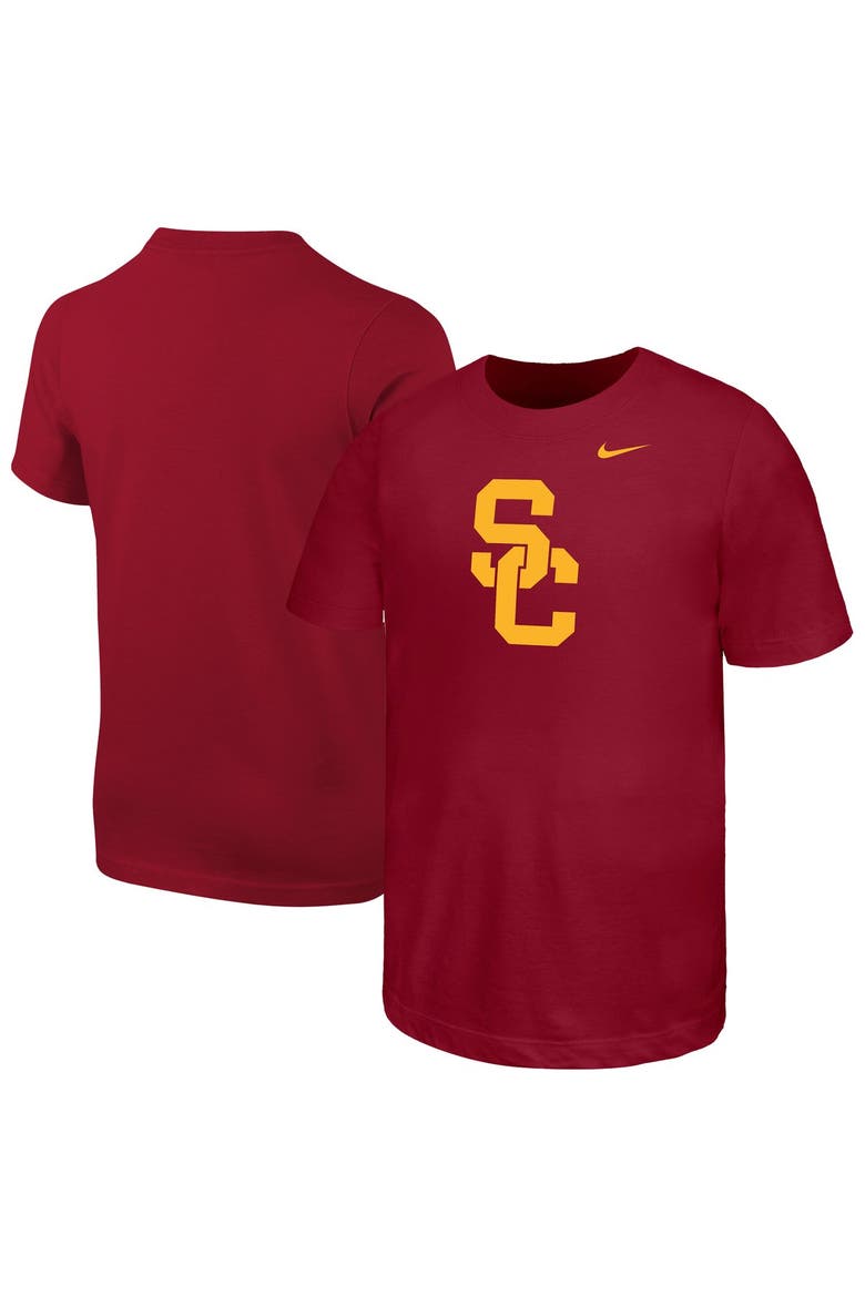 Youth Nike Cardinal USC Trojans Logo T-Shirt, Main, color, Cardinal