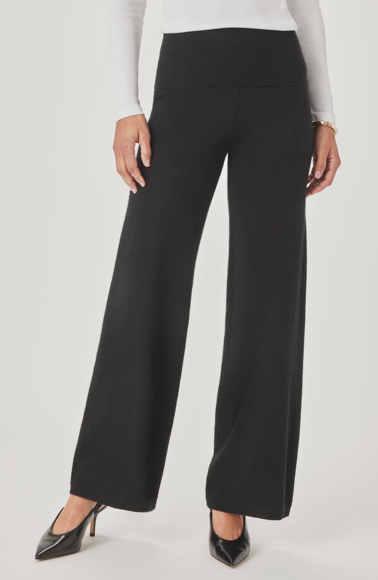 Splendid Tori Cashmere Pants, Main, color, Black