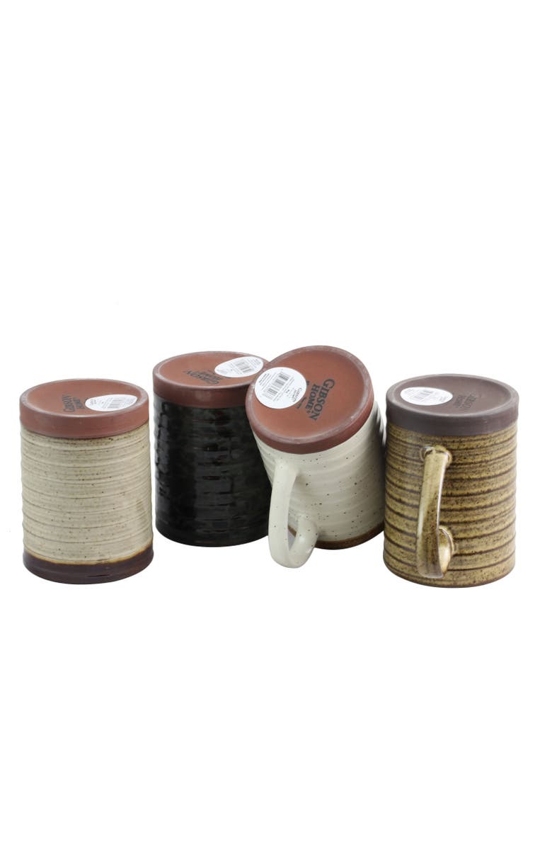 Gibson Home Terra Bella 18.5 oz Mug Set , Set of 4, Alternate, color,