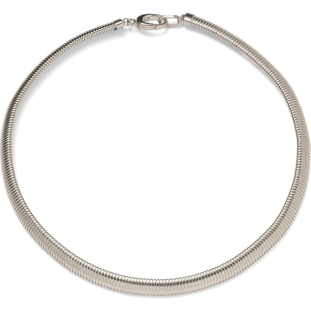 Lady Grey Cobra Snake Necklace In Silver