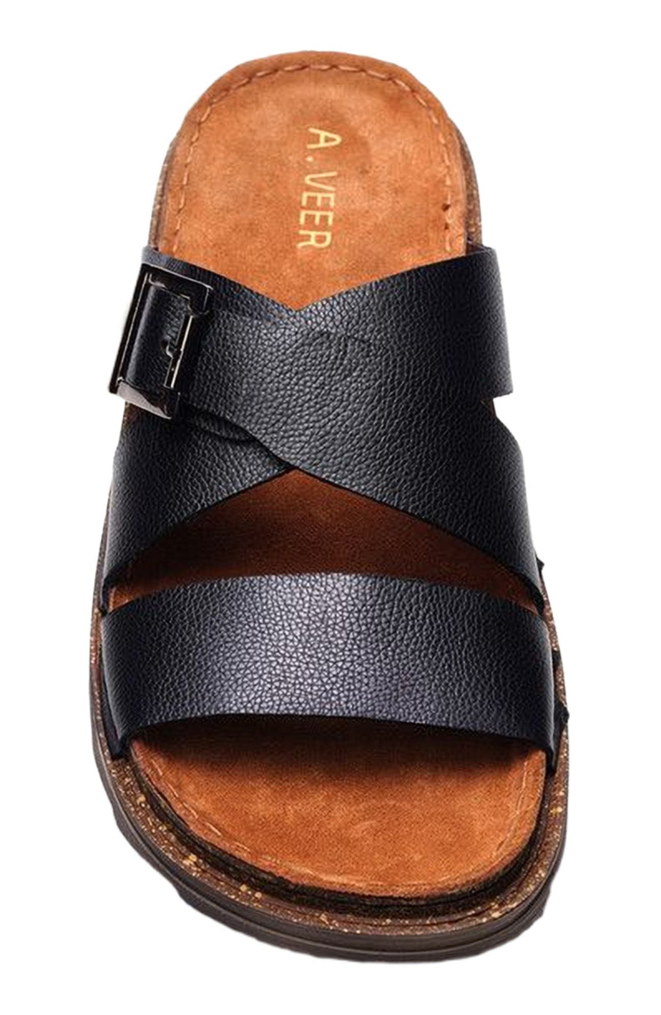 A. Veer Baliya One Strap Sandal, Alternate, color, Black