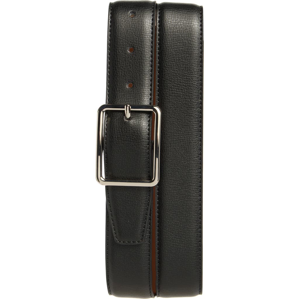 Vince Camuto Leather Belt In Black