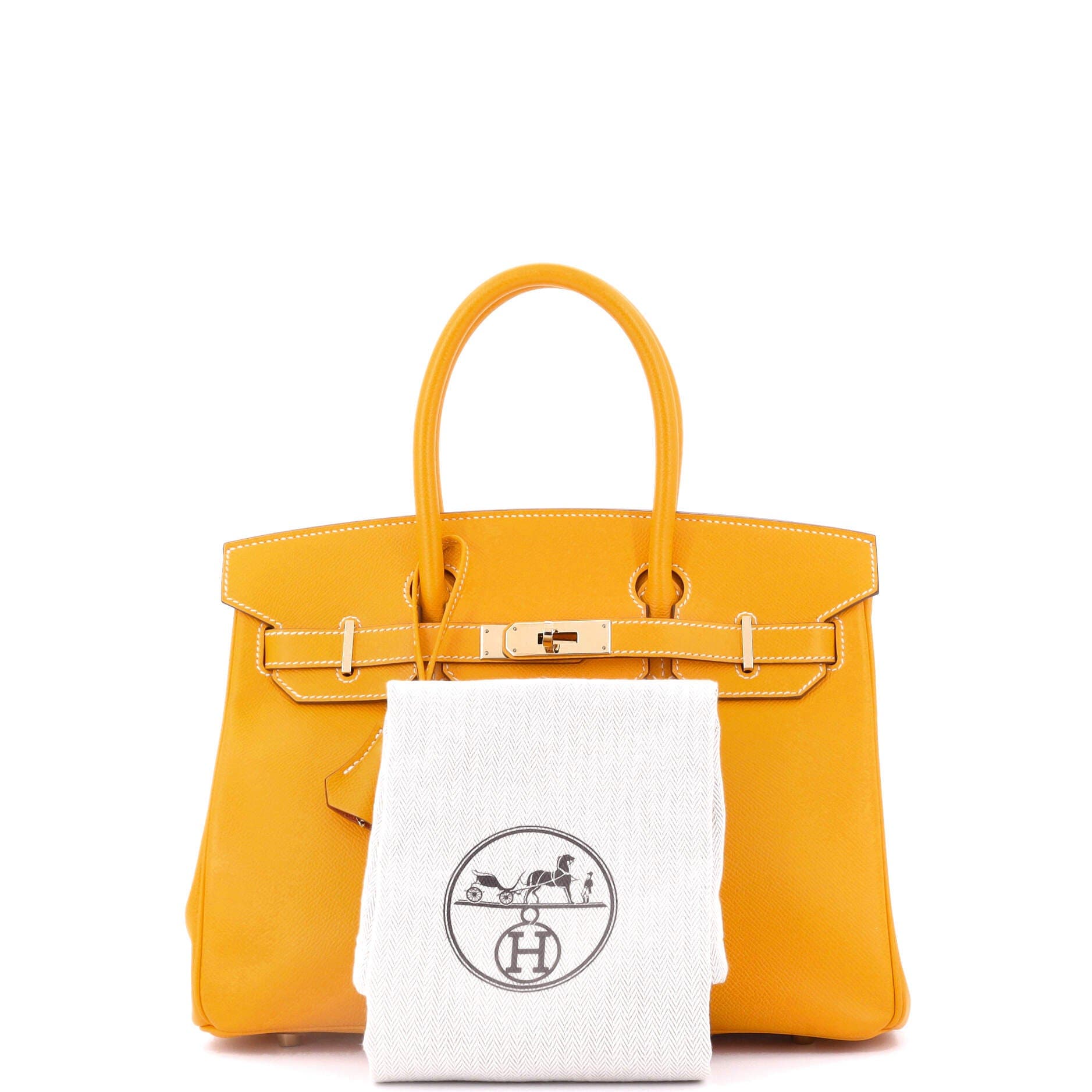 Pre-Owned Hermes Candy Birkin Bag Epsom 30, Alternate, color, Candy - Jaune D
or/Potiron