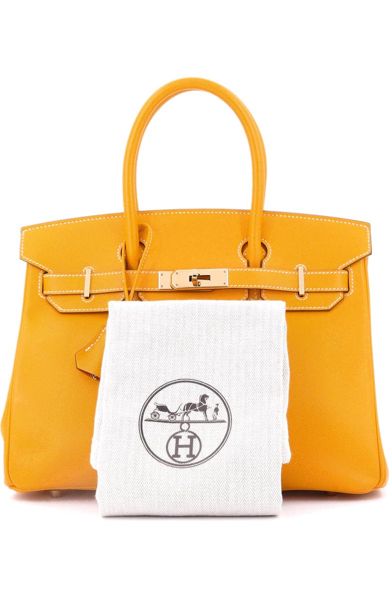 Pre-Owned Hermes Candy Birkin Bag Epsom 30, Alternate, color, Candy - Jaune D'or/Potiron