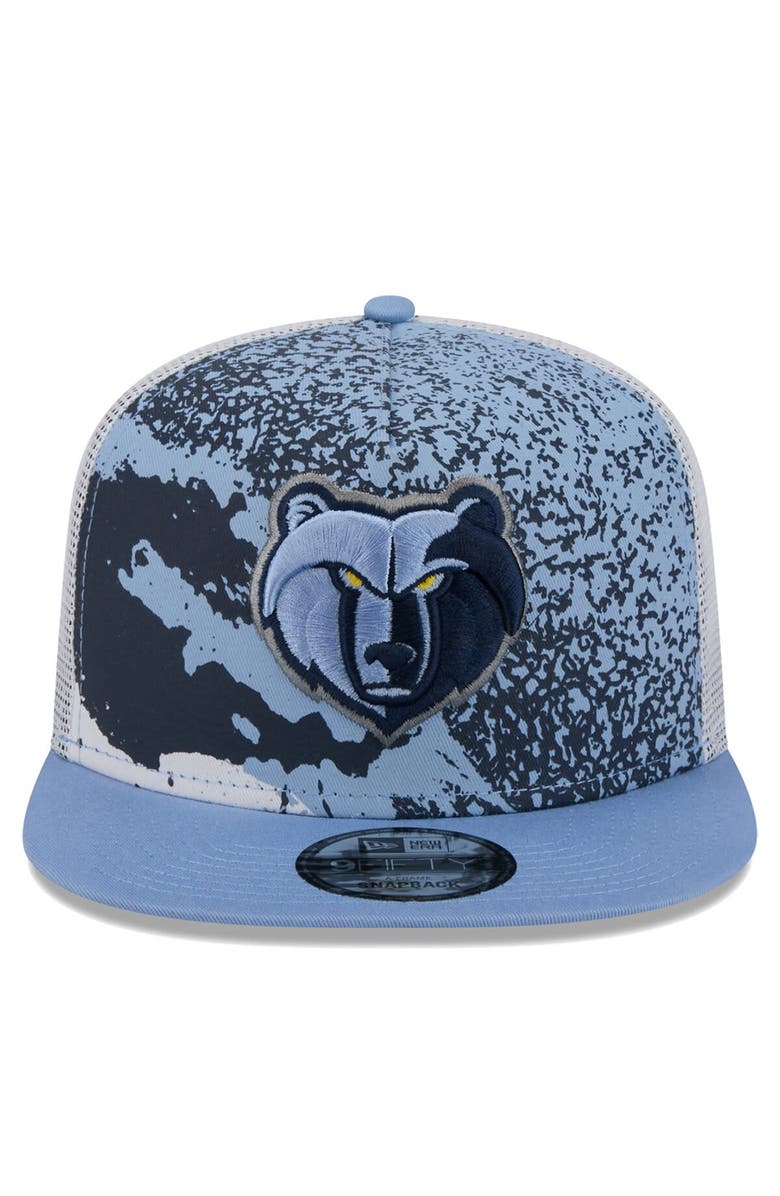 New Era Men's New Era Light Blue Memphis Grizzlies Court Sport Speckle 9FIFTY Snapback Hat, Alternate, color, Light Blue