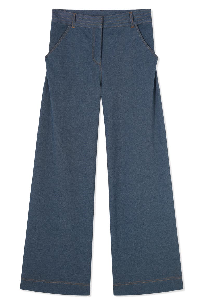 Freya Wide Leg Trouser Jeans, Alternate, color, INDIGO