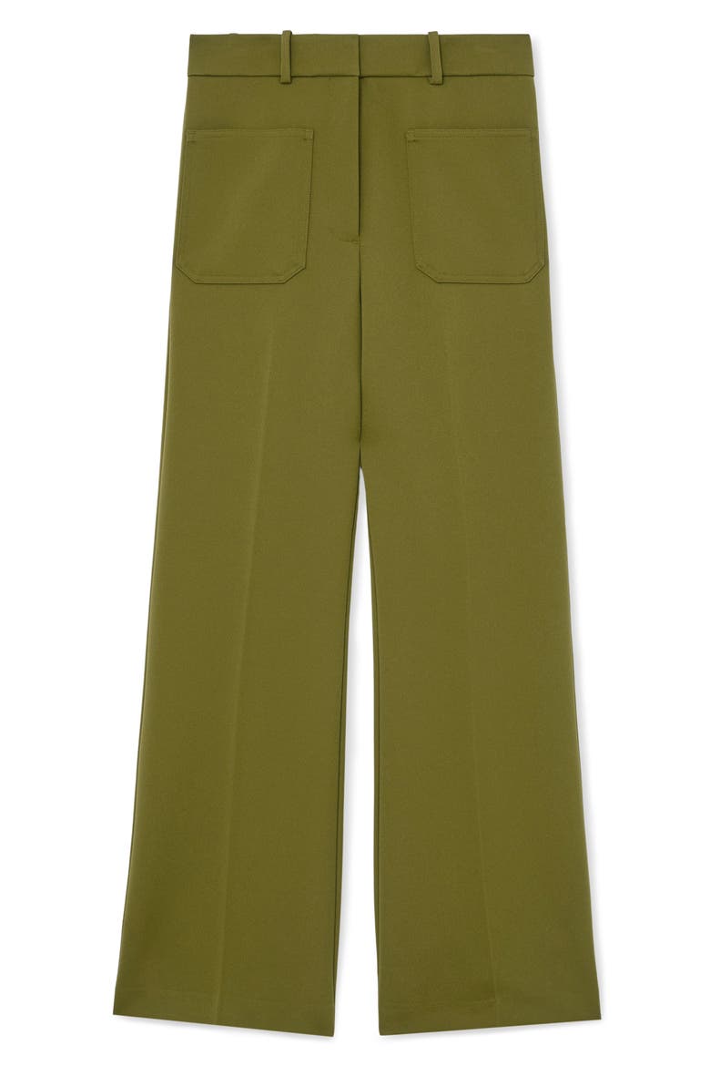 Priya Patch Pocket Wide Leg Pants, Alternate, color, CHARTREUSE GREEN