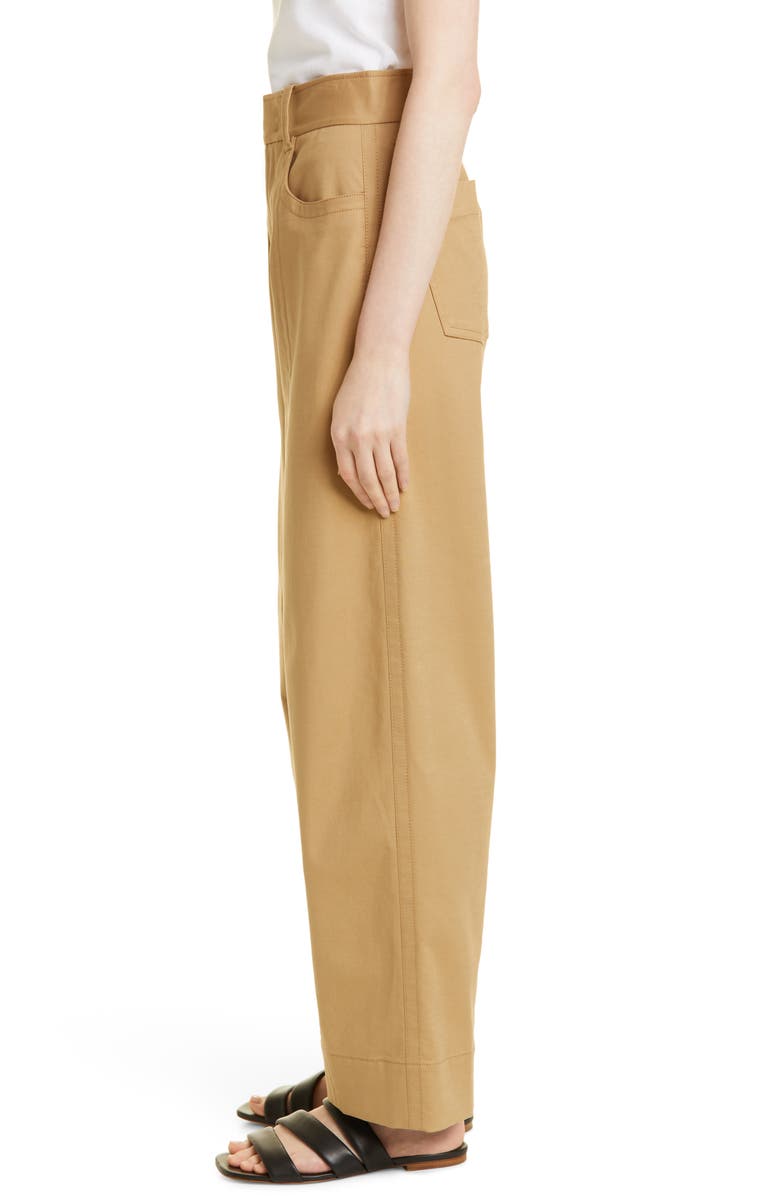 Vince Seam Front Stretch Cotton Trousers, Alternate, color, 