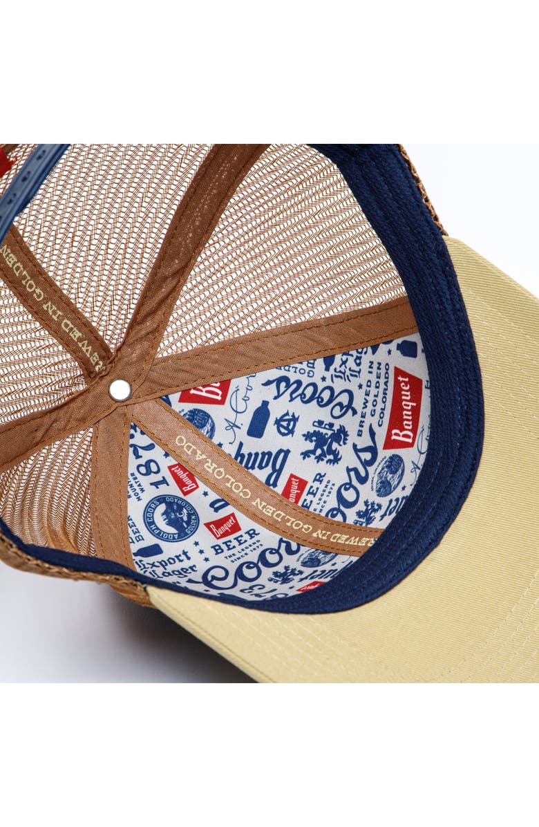 San Diego Hat Heritage Embroidered Trucker Hat, Alternate, color, Navy