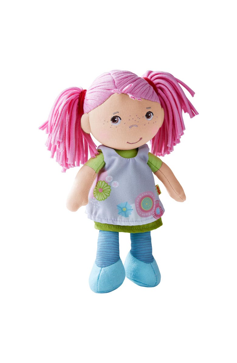 HABA Soft Doll Beatrice 8" - First Baby Doll with Pink Pigtails for Ages 6 Months and Up., Main, color, 