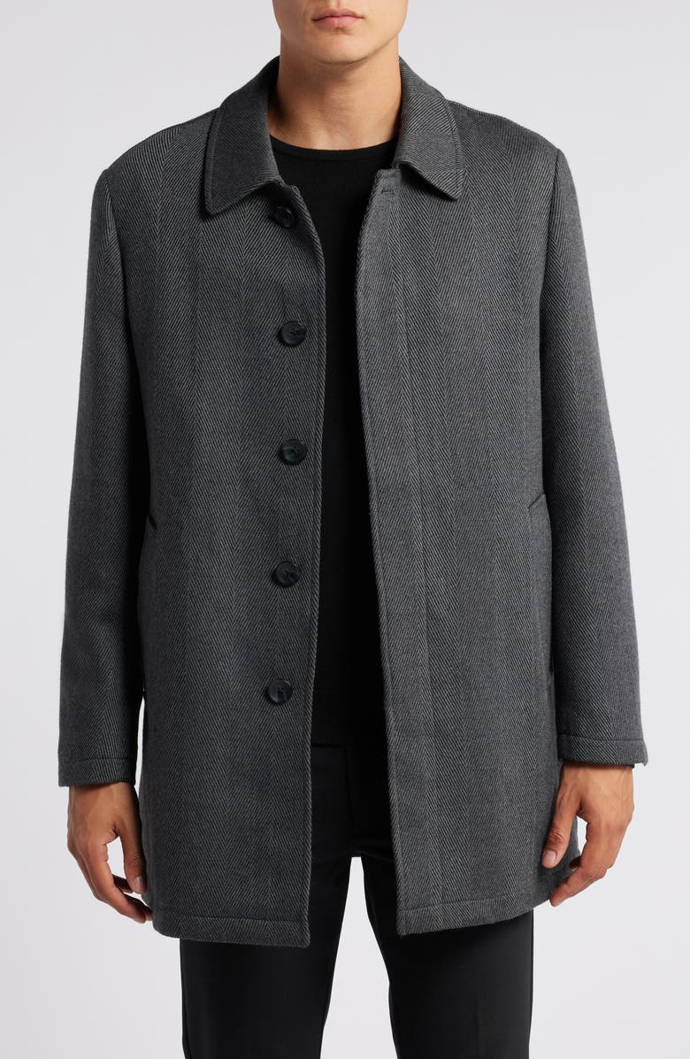 ジャケット・アウター herringbone wool-blend classic coat Herringbone Wool Blend Top Coat
