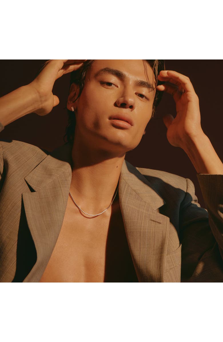 LOUPN Rope Chain Necklace, Alternate, color, Silver