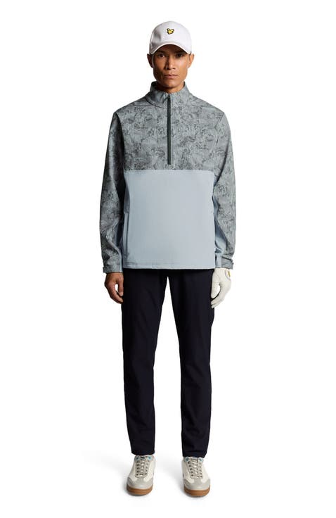 Golf Printed Half Zip Windjammer Jacket