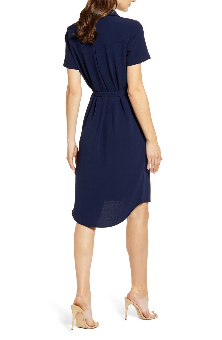 Rachel Parcell Everyday High/Low Shirt Dress, Alternate, color,
