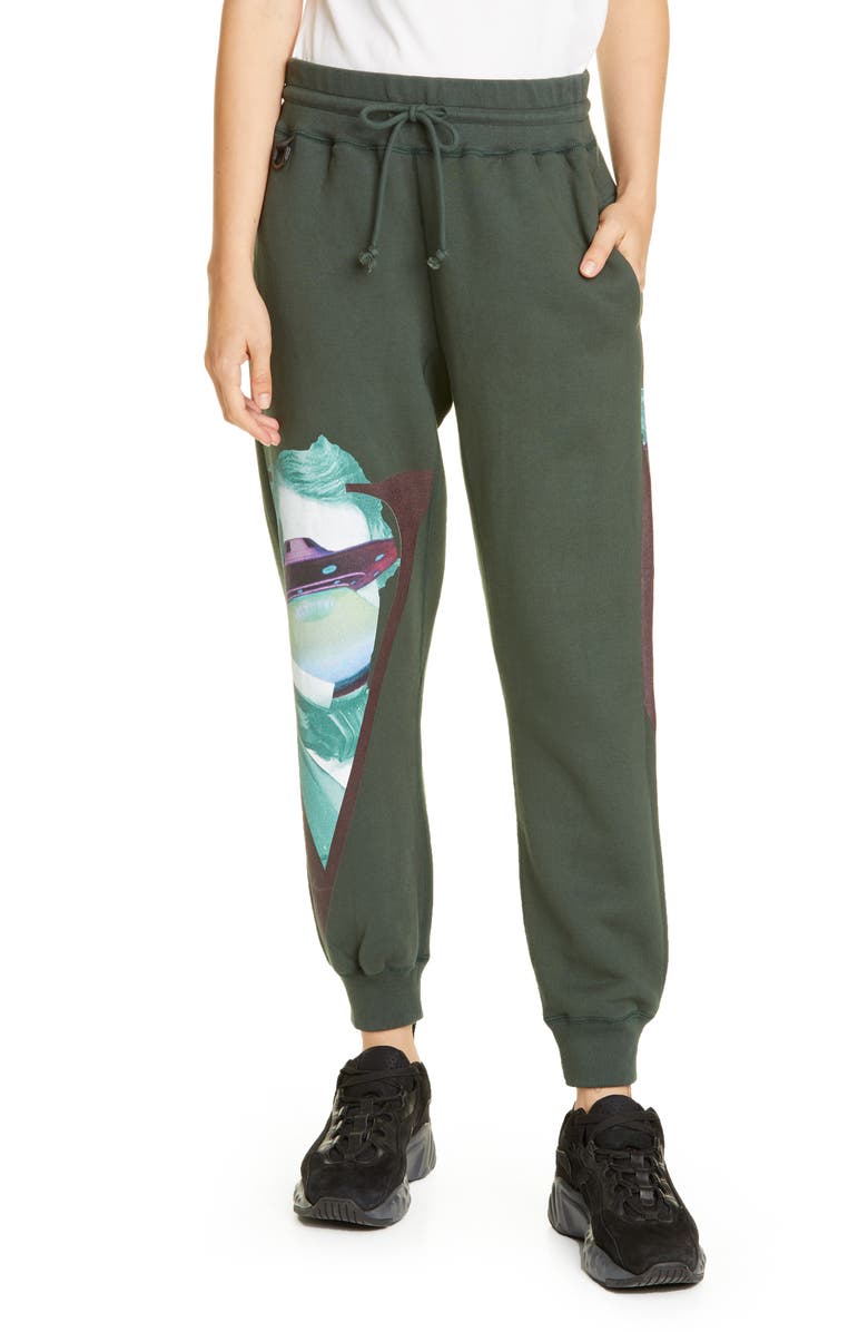 Undercover x Valentino V-Face UFO Print Sweatpants, Main, color,