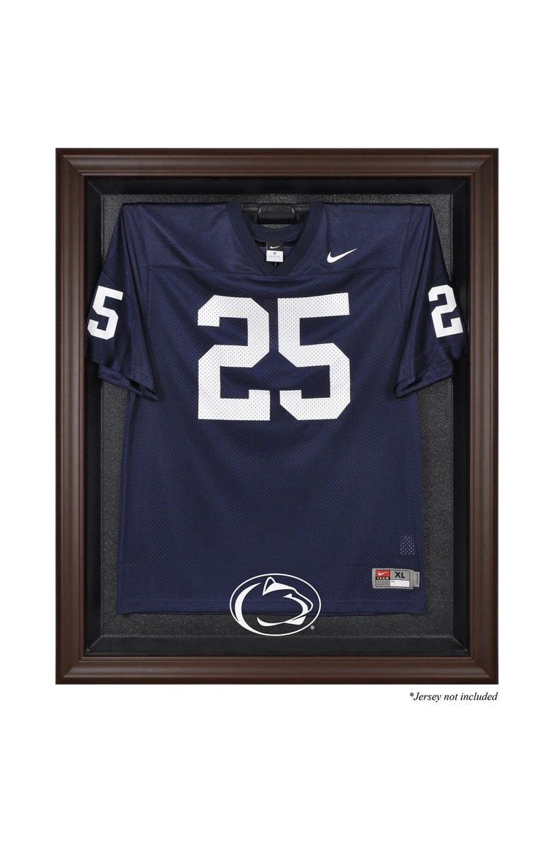 FANATICS AUTHENTIC Penn State Nittany Lions Brown Framed Logo Jersey Display Case, Main, color,