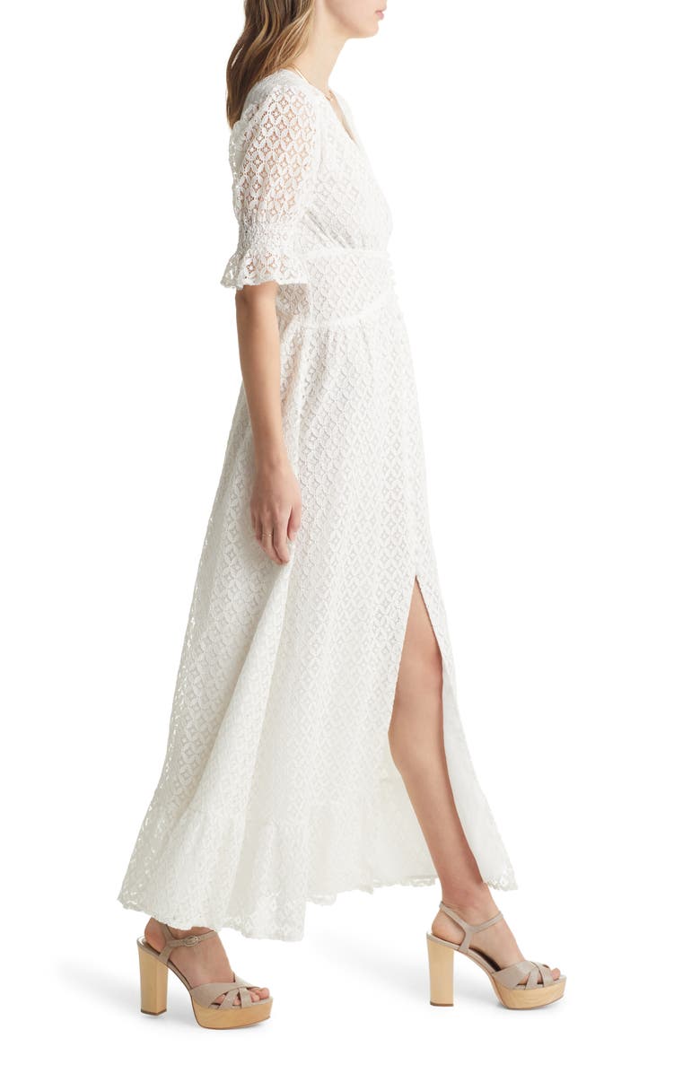 VICI Collection Lace Puff Sleeve Maxi Dress, Alternate, color, 