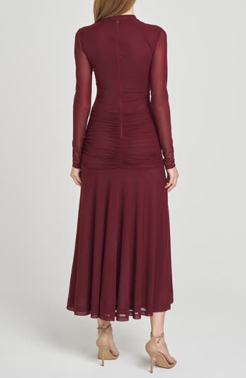 Selene Ruched Long Sleeve Dress