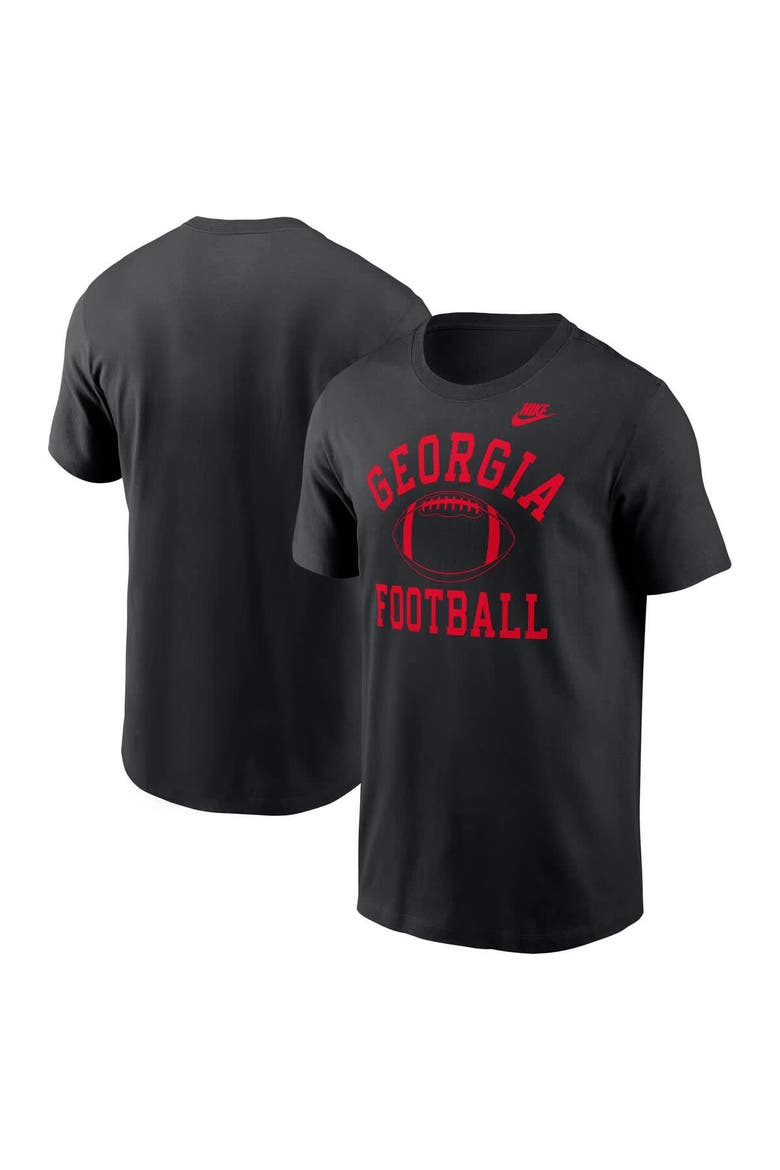 Men's Nike Black Georgia Bulldogs Legacy Football Icon T-Shirt, Main, color, Black