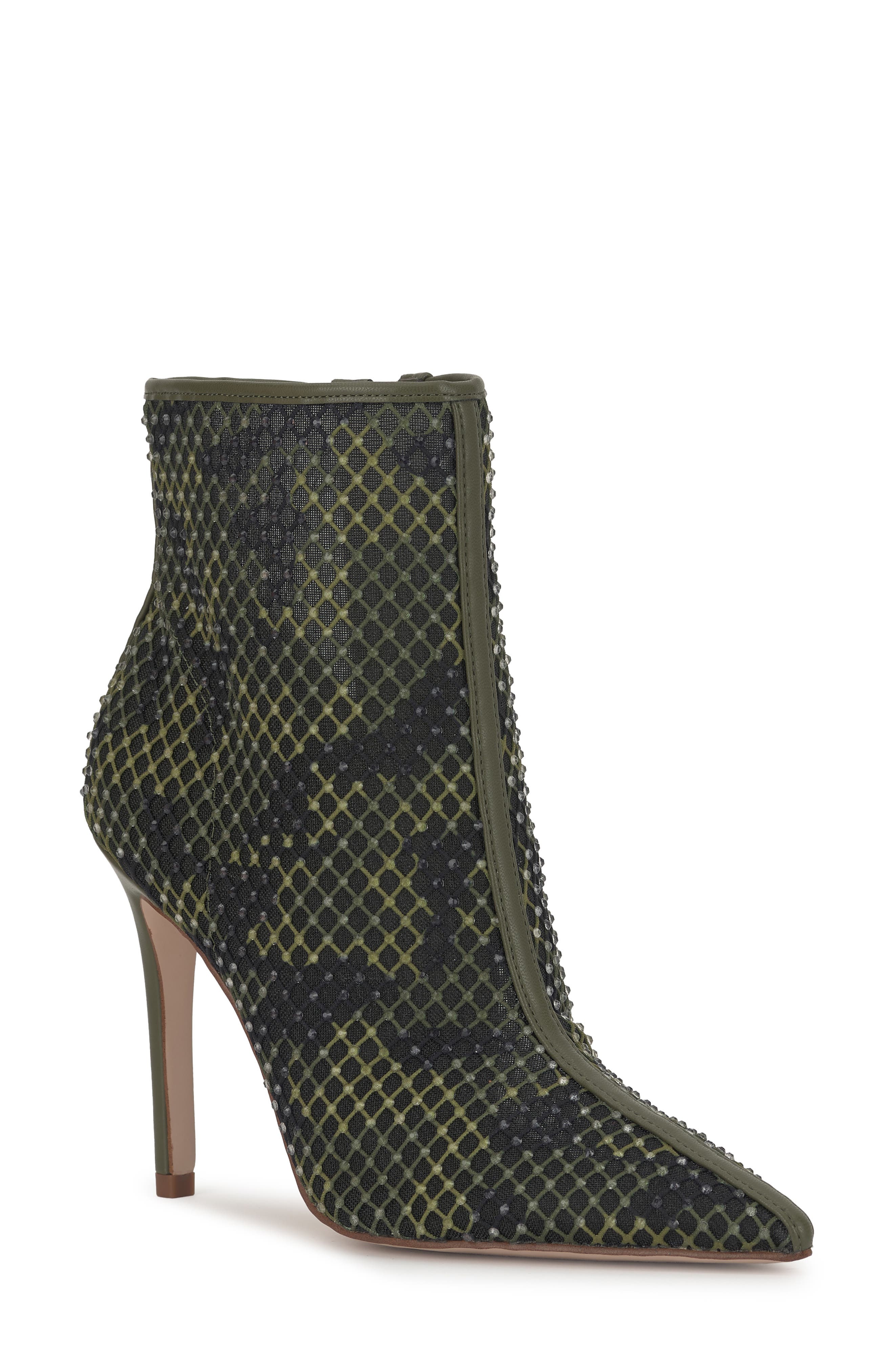 Jessica Simpson Pazra Studded Bootie, Main, color, Deep Moss Multi