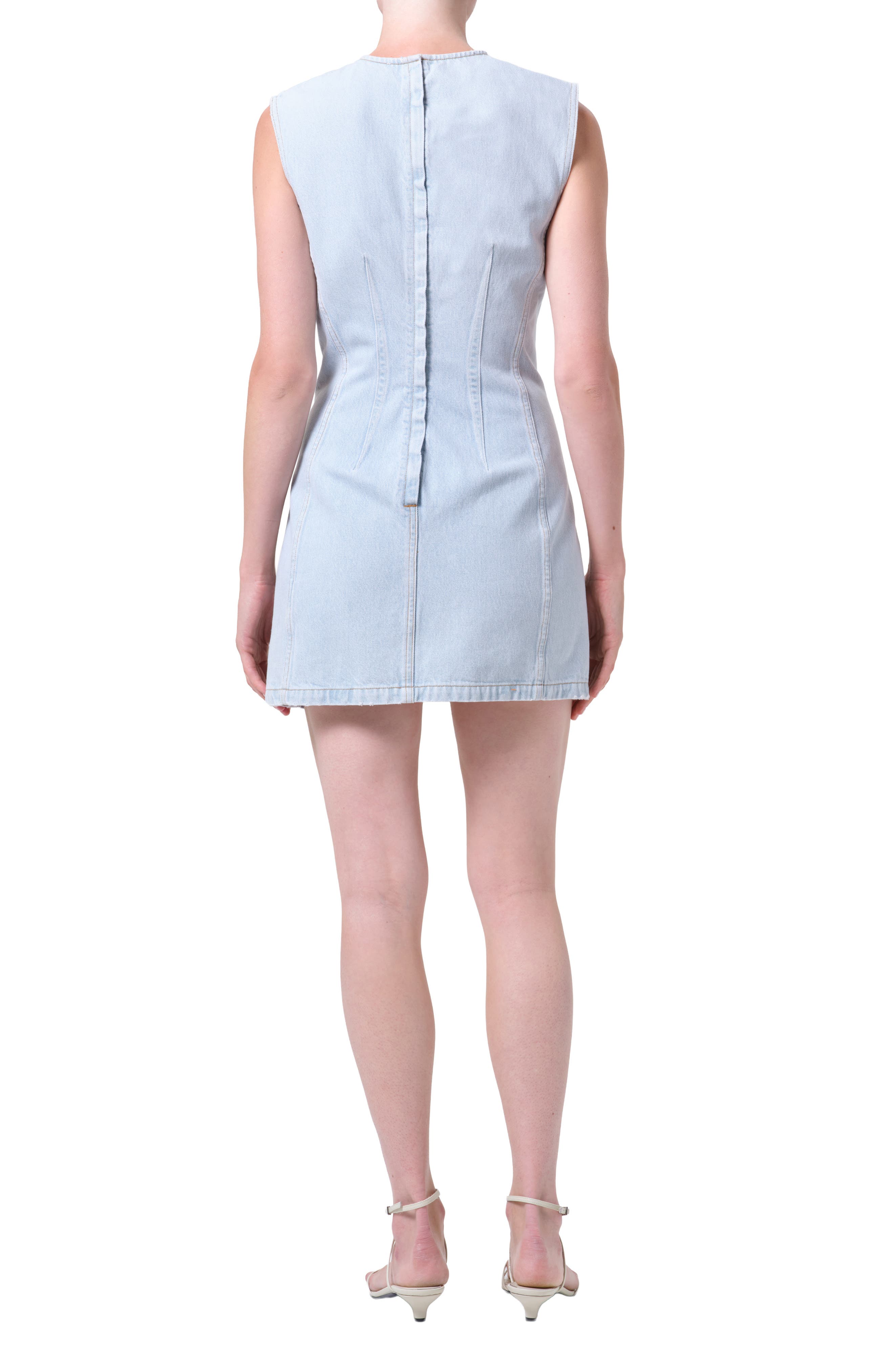 Barton Denim Sheath Minidress - image 2