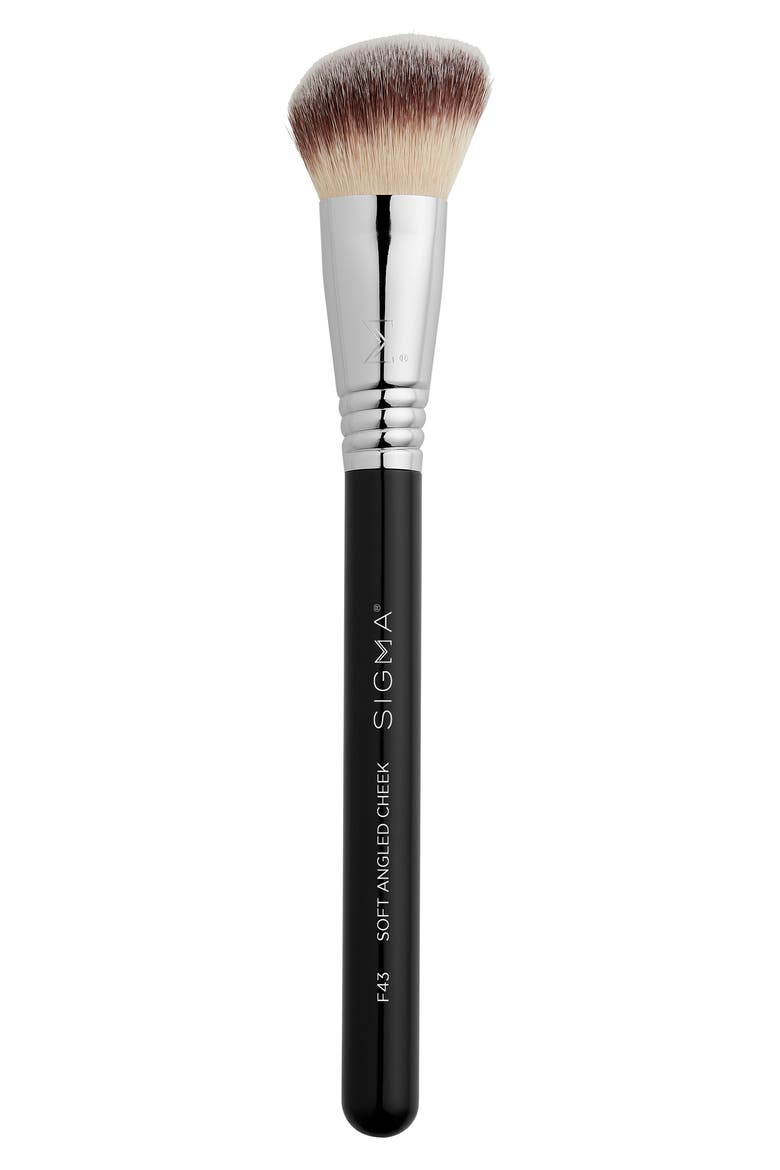F43 Soft Angled Brush, Main, color, BLACK CHROME